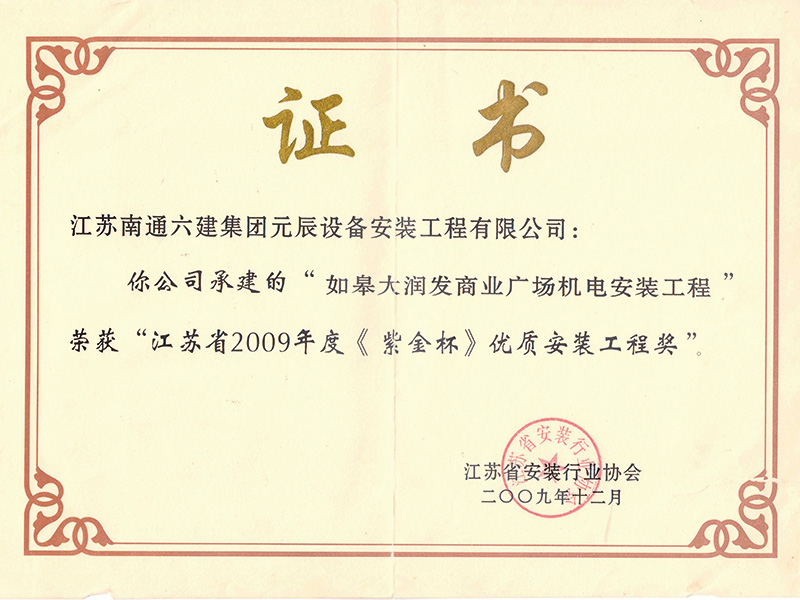 如皋大潤(rùn)發(fā)（江蘇紫金杯） 